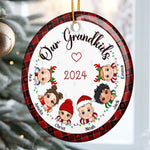 My Grandkids Christmas 2026 - Personalized Ceramic Ornament