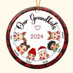 My Grandkids Christmas 2026 - Personalized Ceramic Ornament