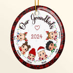 My Grandkids Christmas 2026 - Personalized Ceramic Ornament