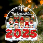 My Grandkids New - Personalized 2026 Shaped Acrylic Ornament