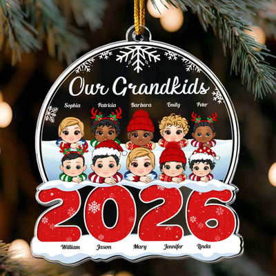 My Grandkids New - Personalized 2026 Shaped Acrylic Ornament