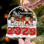 My Grandkids New - Personalized 2026 Shaped Acrylic Ornament