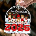 My Grandkids New - Personalized 2026 Shaped Acrylic Ornament