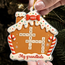 My Grandkids New Version Christmas Ornament - Personalized Acrylic Ornament