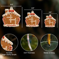 My Grandkids New Version Christmas Ornament - Personalized Acrylic Ornament