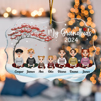 Grandkids Christmas Ornament - Personalized Acrylic Ornament