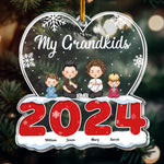 My Grandkids - Personalized 2026 Shaped Acrylic Ornament