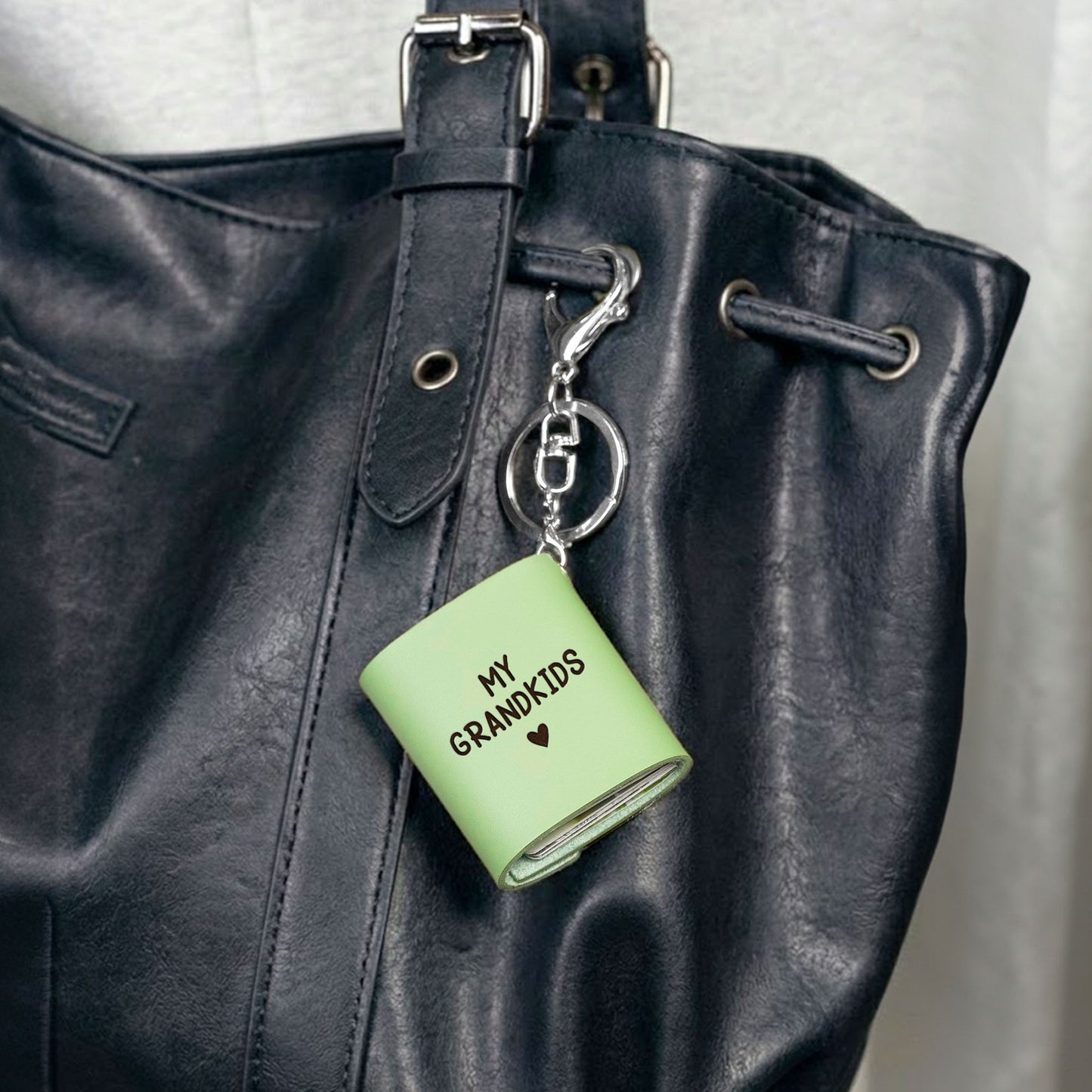 My Grandkids - Personalized Mini Photo Album Keychain