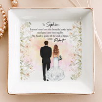 My Heart Is Yours Till The End Of Times Bride Gift - Personalized Jewelry Dish