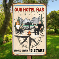 My Hotel Has More Than 5 Stars - Personalized Metal Sign