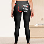 My Husband / Boyfriend Owns My Heart And My Ass - Personalized Leggings