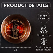 My Love For You Is Bottomless - Personalized Engraved Whiskey Glass