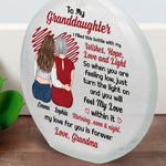 My Love For You Is Forever Gift For Her - Personalized Round Flat Bottle Light