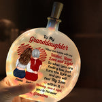My Love For You Is Forever Gift For Her - Personalized Round Flat Bottle Light