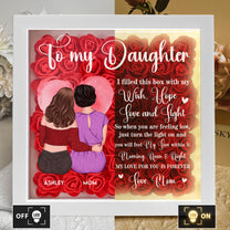 My Love For You Is Forever - Personalized Flower Shadow Box With LED Light