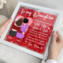 My Love For You Is Forever - Personalized Flower Shadow Box With LED Light