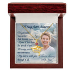 My Love With You - Personalized Photo Graduation Cap Pendant Necklace With Birthstone