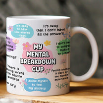 My Mental Breakdown Cup Cartoon With Birth Flower - Personalized Mug