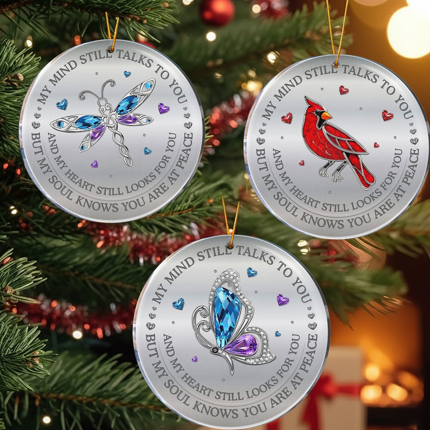 My Mind Still Talks To You And My Heart Still Looks For You - Acrylic Ornament