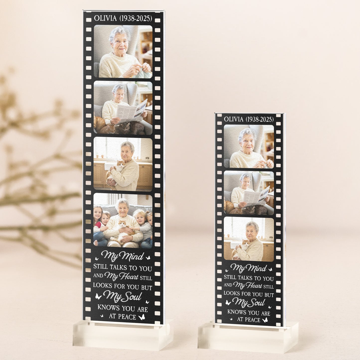 My Mind Still Talks To You - Custom Acrylic Photo Film Strip
