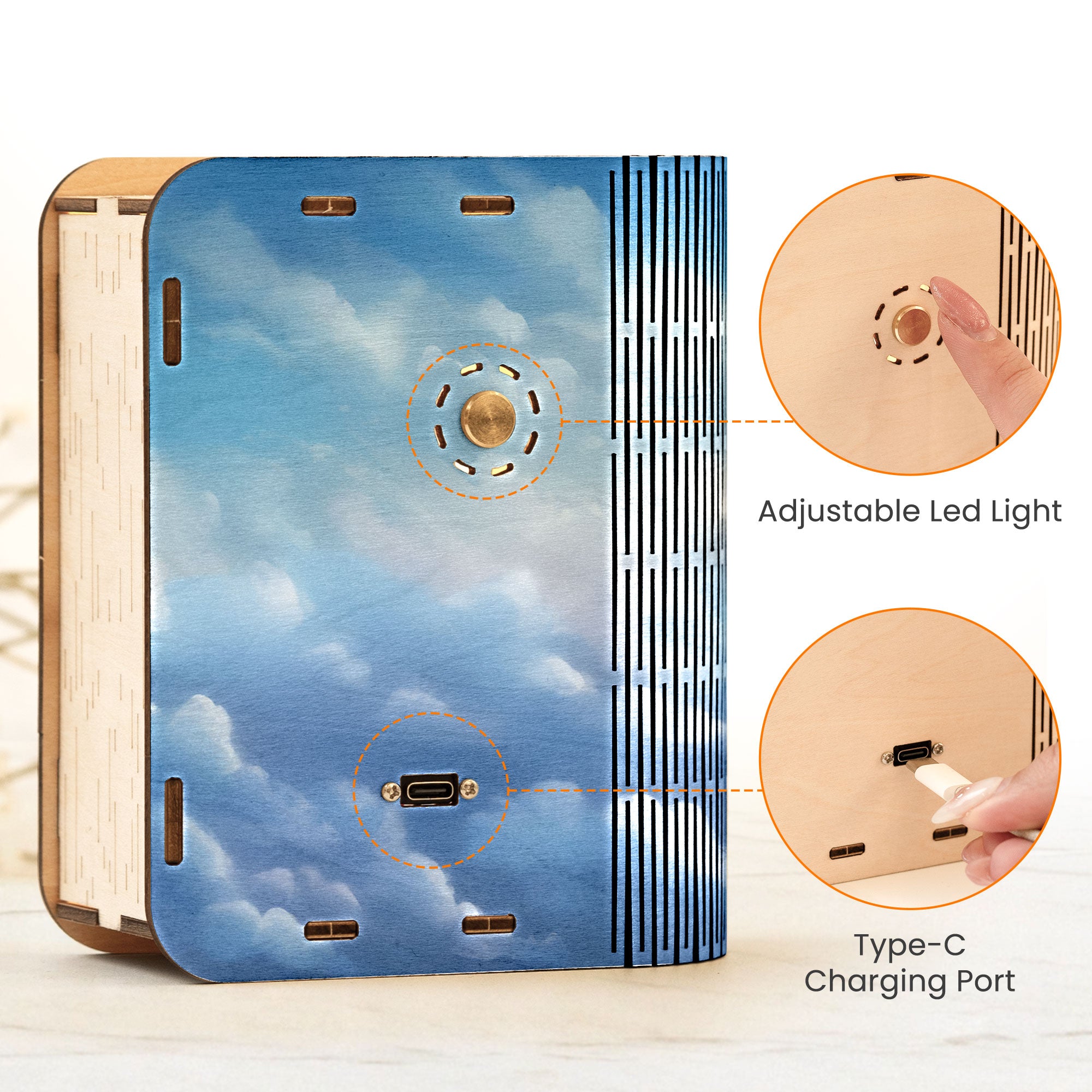 My Mind Still Talks To You - Personalized 3D Wooden Puzzle Photo Night Light