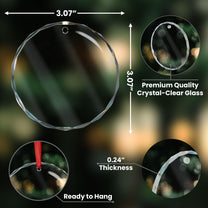 My Mind Still Talks To You - Personalized Glass Ornament