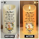 My Mind Still Talks To You - Personalized Photo LED Candle