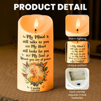 My Mind Still Talks To You - Personalized Photo LED Candle