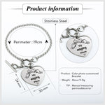My Missing Piece Gift For Women - Personalized Heart Bracelet