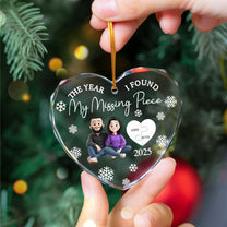 My Missing Piece - Personalized Glass Ornament