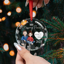 My Missing Piece - Personalized Glass Ornament