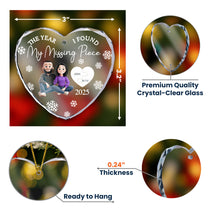 My Missing Piece - Personalized Glass Ornament