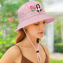 My Own Flower Birthday Cartoon Version - Personalized Bucket Hat