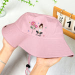 My Own Flower Birthday Cartoon Version - Personalized Bucket Hat