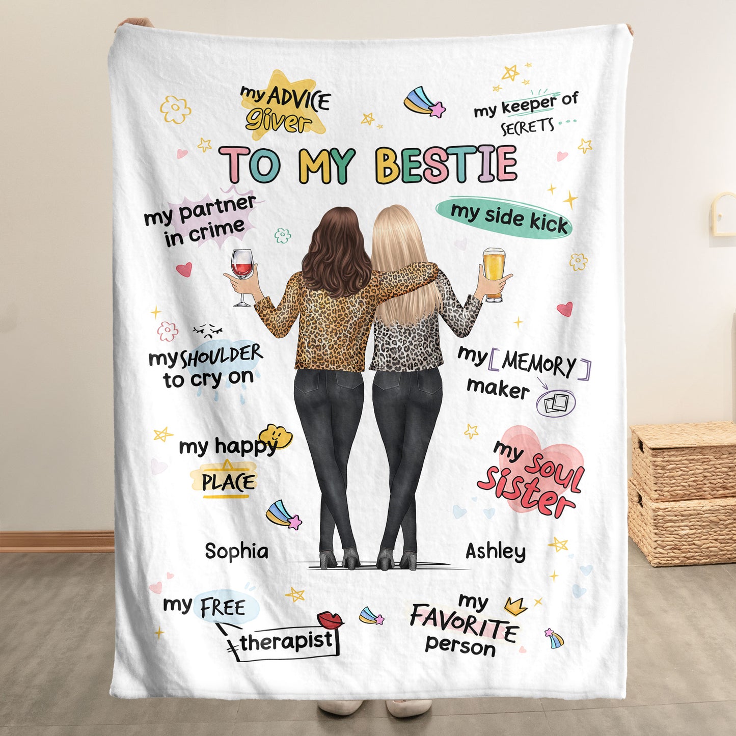 My Partner In Crime - Personalized Blanket