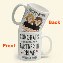 My Partner In Crime - Personalized Mug