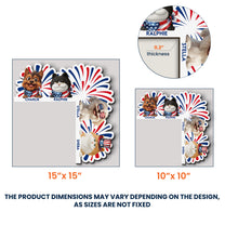 My Pets Are Waiting For America’s 250th - Personalized Door Corner Wood Sign