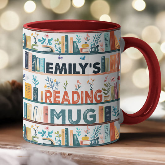 My Reading Mug, Bookish - Personalized Accent Mug