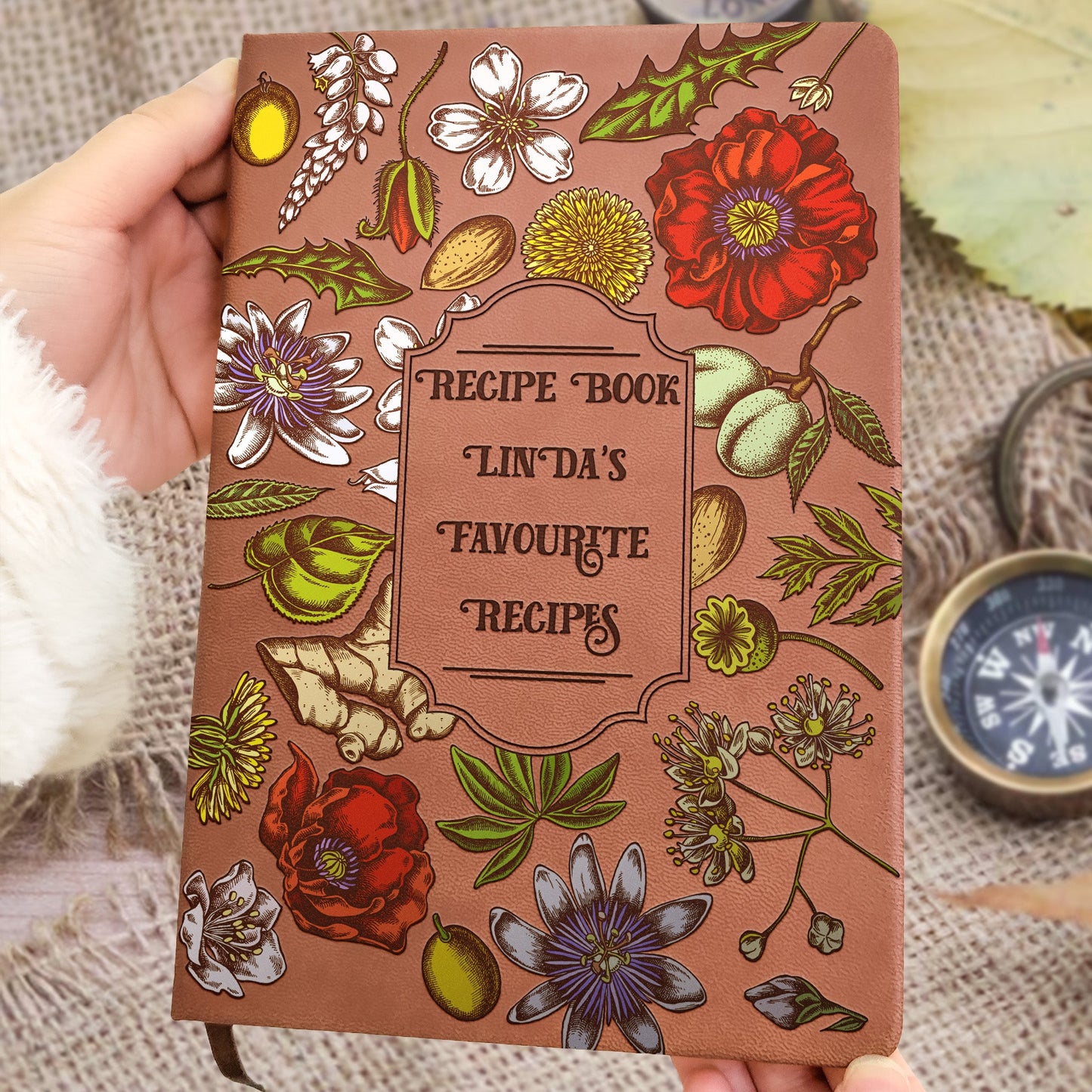 My Recipe Book Gift For Cook Lovers - Personalized Leather Journal