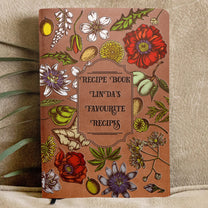 My Recipe Book Gift For Cook Lovers - Personalized Leather Journal