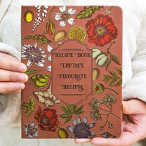 My Recipe Book Gift For Cook Lovers - Personalized Leather Journal