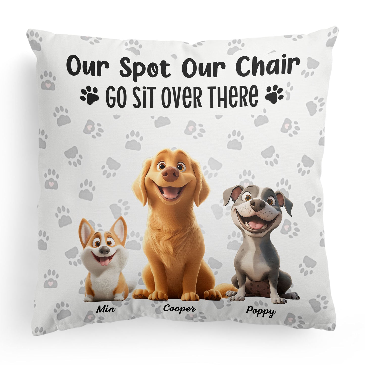 My Spot My Chair Go Sit Over There - Personalized Pillow (Insert Included)