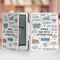 My Swear Affirmations - Gifts For Daughter, Friend - Personalized Kindle Paperwhite Case With Stand