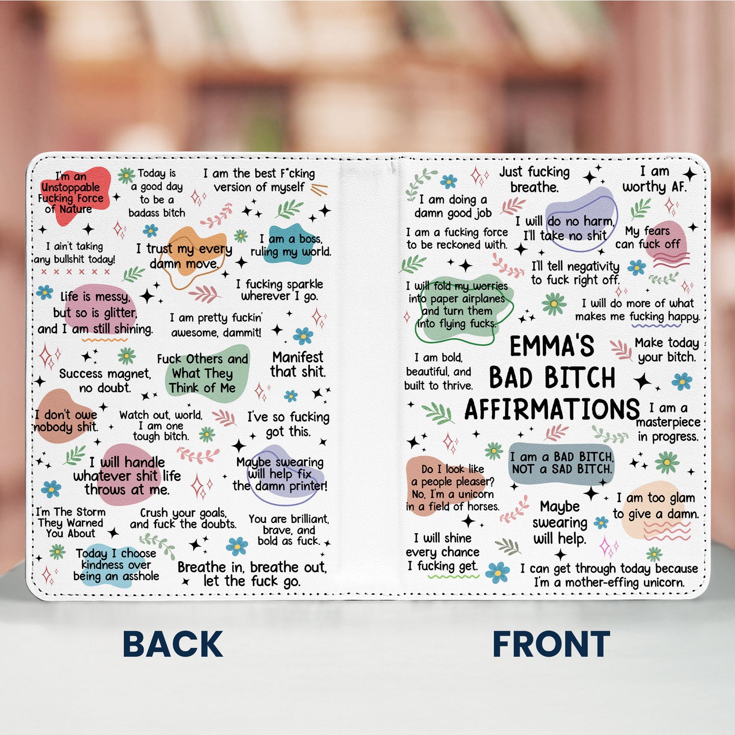 My Swear Affirmations - Gifts For Daughter, Friend - Personalized Kindle Paperwhite Case With Stand