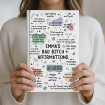 My Swear Affirmations - Gifts For Daughter, Friend, For Me Gift - Personalized Hardcover Journal