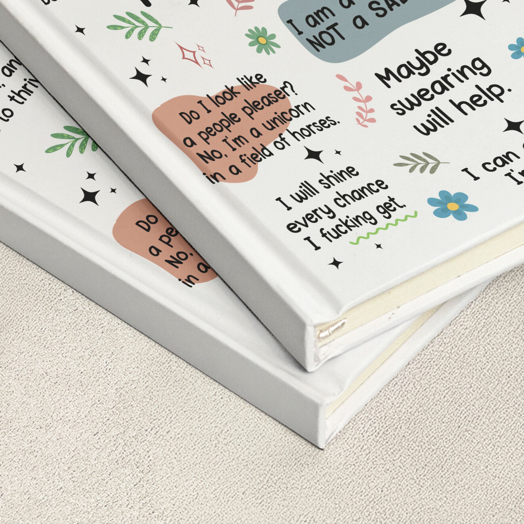 My Swear Affirmations - Gifts For Daughter, Friend, For Me Gift - Personalized Hardcover Journal