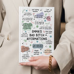 My Swear Affirmations - Gifts For Daughter, Friend, For Me Gift - Personalized Hardcover Journal