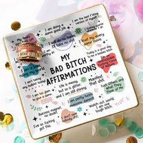 My Swear Affirmations - Gifts For Daughter, Friend, For Me Gift - Jewelry Dish