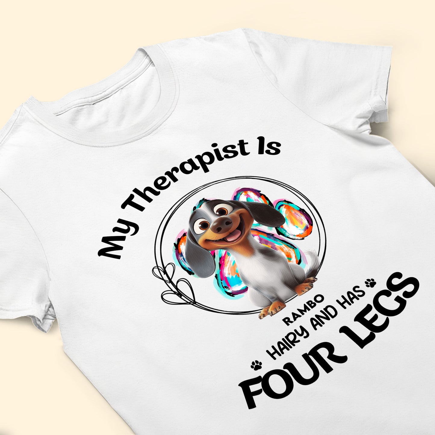 My Therapist Has Four Legs - Personalized Shirt