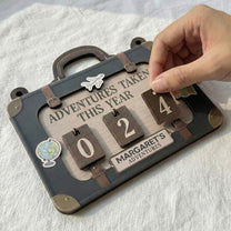 My Travel Log - Personalized Travel Tracker Sign